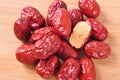 Fresh red jujube--a traditional chinese food Royalty Free Stock Photo